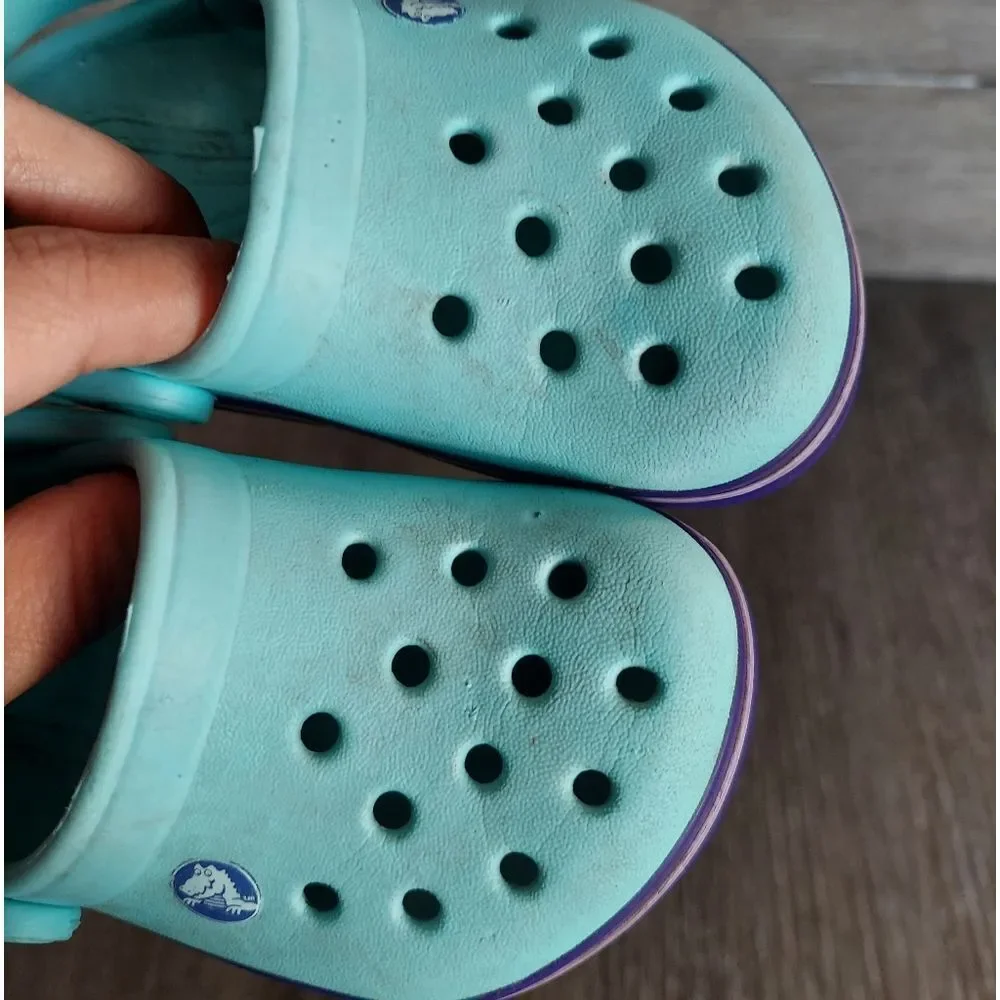 Crocs Crocband Kids Clogs - Ice Blue - Size 5
